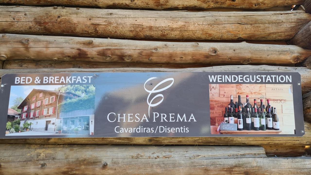 Chesa Prema Bed & Breakfast - Restaurant Дізентіс Екстер'єр фото
